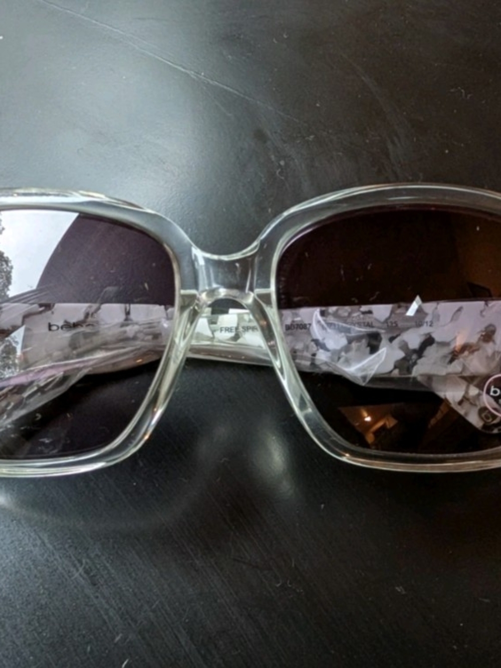 NEW Bebe Sunglasses “Free Spirited” BB7087 – Crystal / Grey Gradient